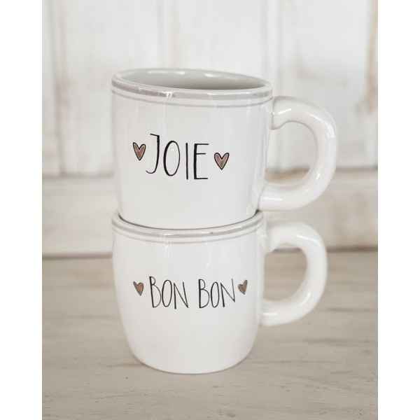 Set 6 tazze da colazione Stoneware Bianco 520 cc - Linea Dolce Casa -  Tognana