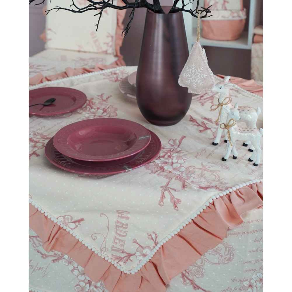 Grembiule da Cucina Linea Cashmere Rosa Pesco Preziosa Home