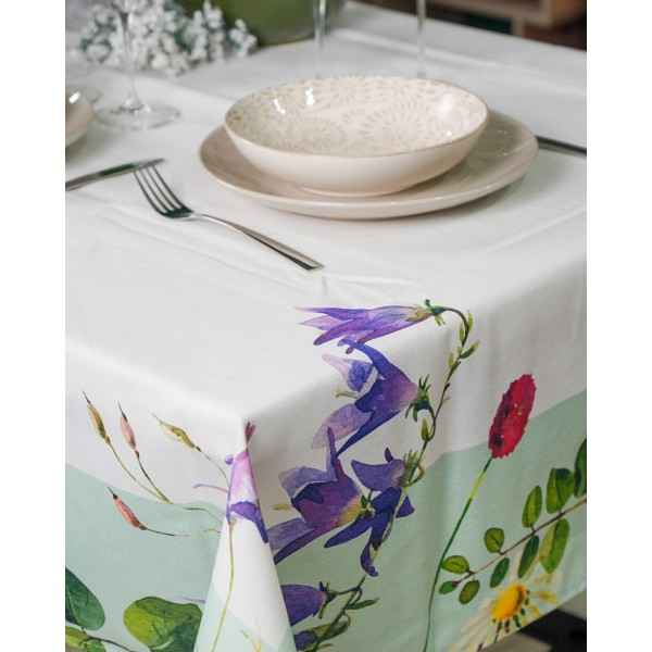 Tovaglia cotone plastificata fiori lilla Tessile Tavola - Room12 - Prodotti  per la casa e il giardino